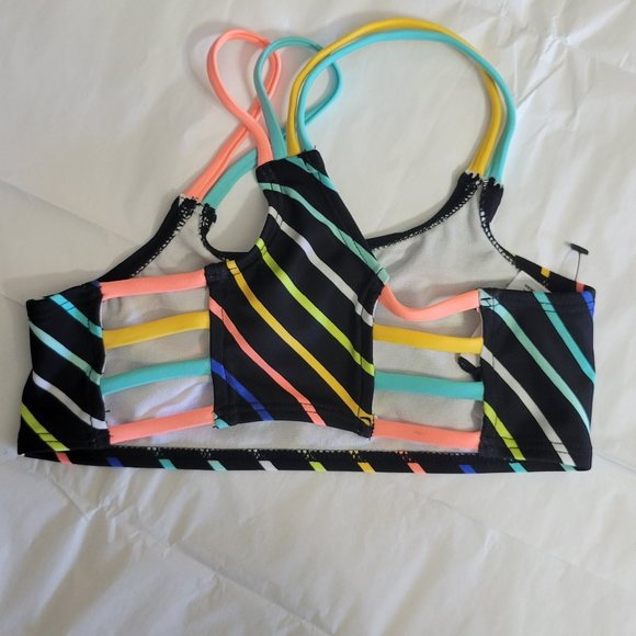 Girls'  3pc Bikini Set with Short- art class Multicolor - Picture 4 of 5